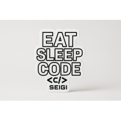 Naklejka Eat Sleep Code