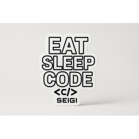 Naklejka Eat Sleep Code