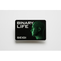 Naklejka Binary Life — winylowa 10 x 6 cm