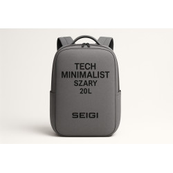 Plecak Tech Minimalist Szary 20L – na laptop 15,6"