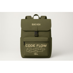 Torba miejska Code Flow Oliwkowa 15L