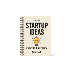 Notes Startup Ideas A5 – Kreator Pomysłów