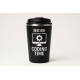 Kubek termiczny Coding Time 350 ml — czarny mat