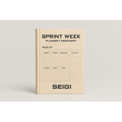 Planner tygodniowy Sprint Week A5 — organizer z listami zadań