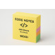 Code Notes Zestaw karteczek samoprzylepnych 4 kolory 76×76 mm — 400 szt.