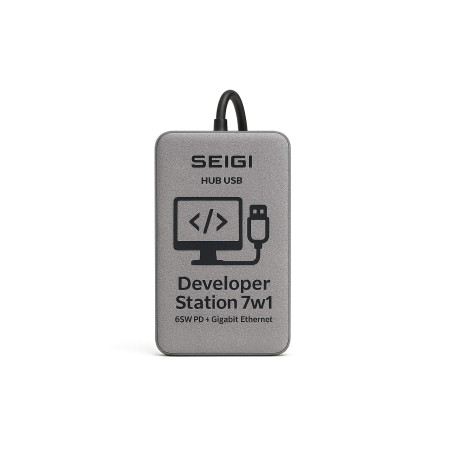 Hub USB Developer Station 7w1 65W PD + Gigabit Ethernet