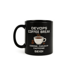 Kubek DevOps Coffee Break czarny