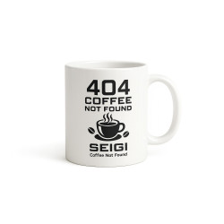 Kubek 404 Coffee Not Found biały