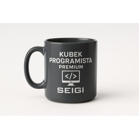Kubek Programista Premium grafitowy