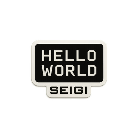 Naklejka Hello World